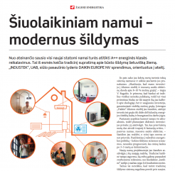 Šiuolaikiniam namui – modernus šildymas